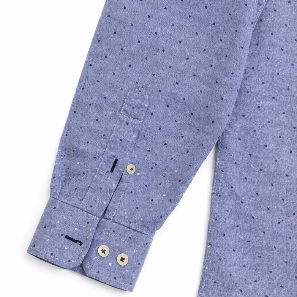 Zara Men's Blue Dress Shirt Slim Fit Size XL - Picture 7 of 9